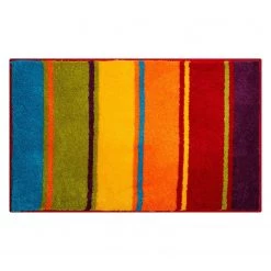 Grund Tapis de bain Summertime - Tissu - Rouge / Orange - 60 x 90 cm