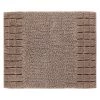 Grund Tapis de bain Chess - Tissu - Latte macchiatto - 50 x 60 cm