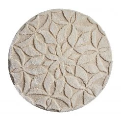 Grund Tapis de bain Secret - Fibres synthétiques - Bleu - 100 x 100 cm