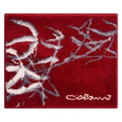 Grund Tapis de bain Colani 23 - Fibres synthétiques - Rouge - 50 x 60 cm