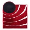 Grund Tapis de bain Colani 2 - Fibres synthétiques - Rouge