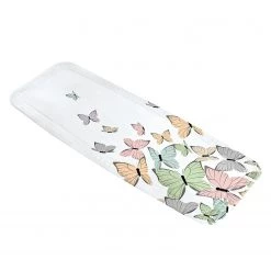 Kleine Wolke Tapis baignoire antidérapant Butterflies - Matière plastique - Blanc / Multicolore