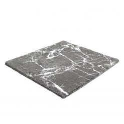 Kleine Wolke Tapis de bain Como - Coton - Gris - 60 x 60 cm
