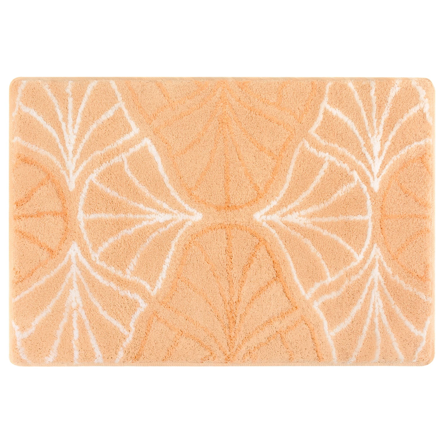 Kleine Wolke Tapis de bain Bloom - Polyacrylique - Saumon - 90 x 60 cm