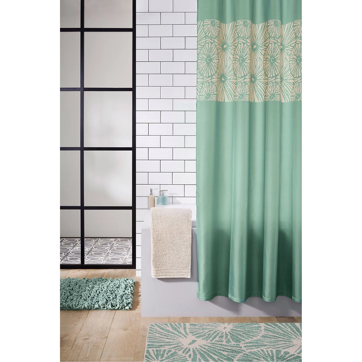 Kleine Wolke Tapis de bain Nelli - Tissu mélangé - Mauve - 120 x 70 cm – Image 2