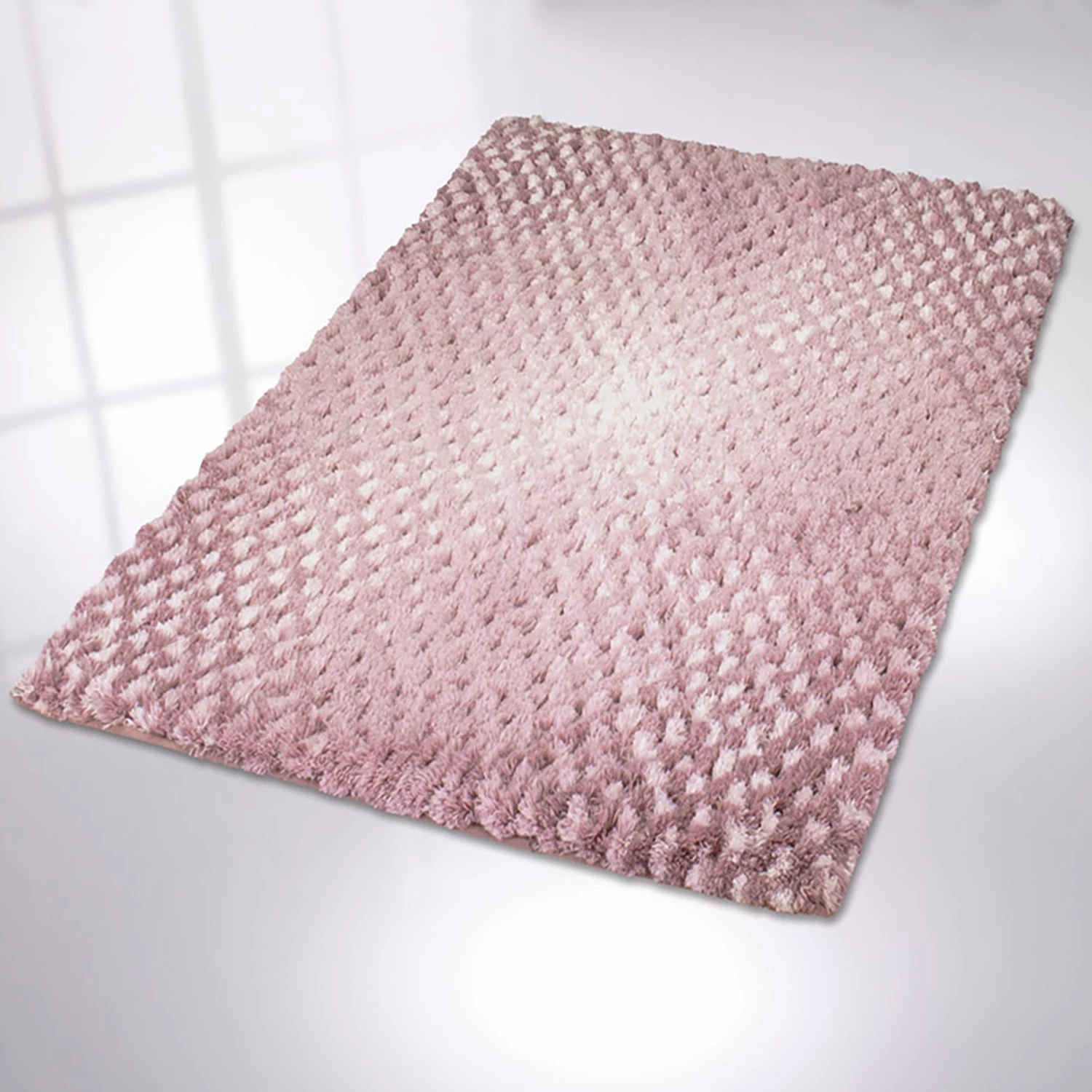 Kleine Wolke Tapis de bain Cory - Polyester - Rose bébé - 120 x 70 cm – Image 2