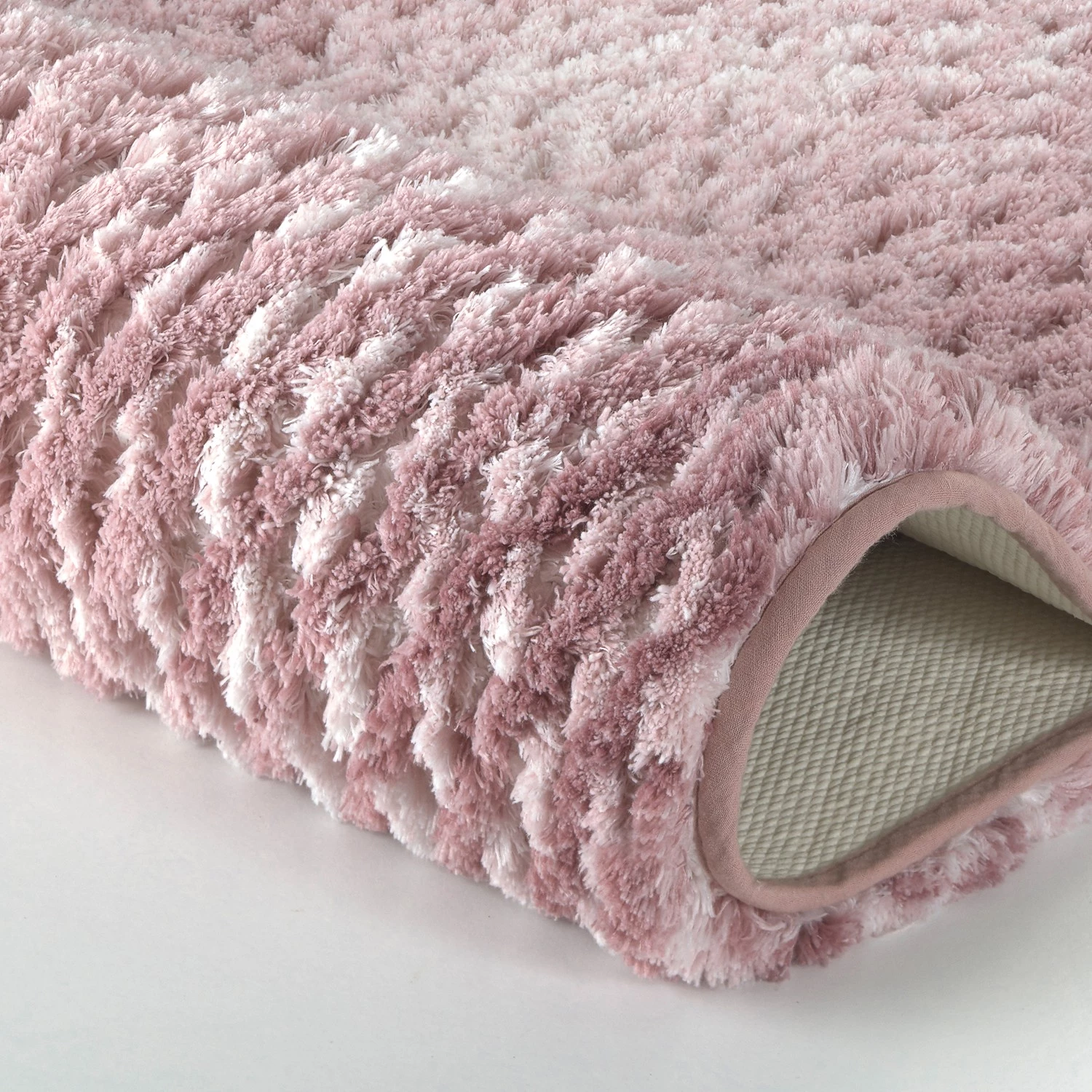 Kleine Wolke Tapis de bain Cory - Polyester - Rose bébé - 120 x 70 cm – Image 4
