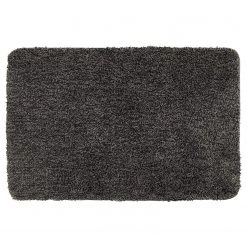 WENKO Tapis de bain Melange - Polyester - Gris - 60 x 90 cm