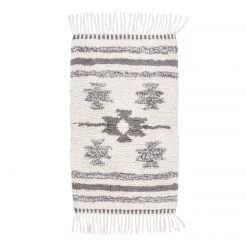 Tom Tailor Tapis de bain Ethno Berber - Coton - Blanc naturel - 60 x 100 cm