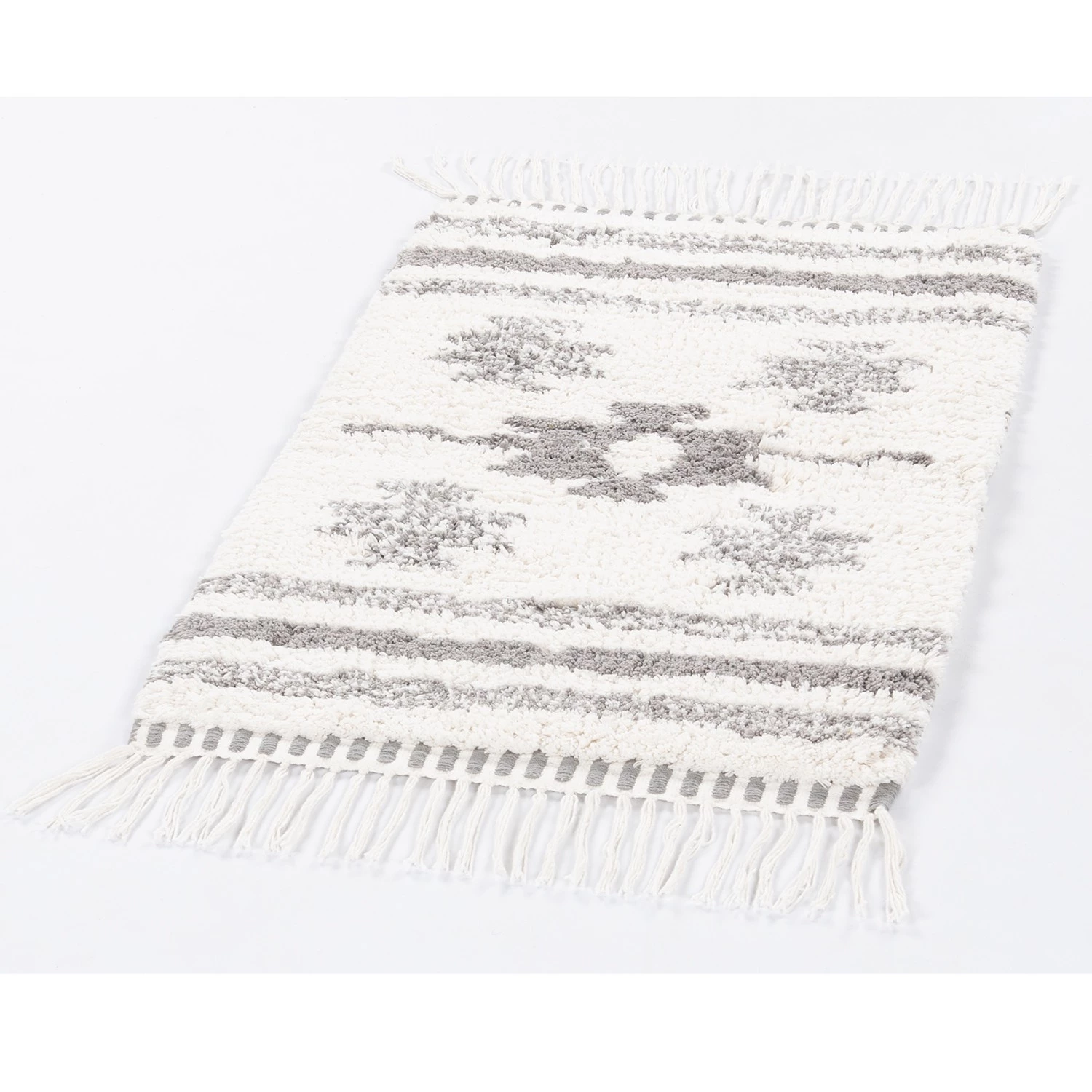 Tom Tailor Tapis de bain Ethno Berber - Coton - Blanc naturel - 60 x 100 cm – Image 2