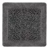 Heckett & Lane Tapis de bain Buchara - Éponge - Anthracite - 60 x 60 cm