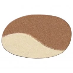Grund Tapis de bain Orbis - Polyacrylique - Beige - 75 x 120 cm