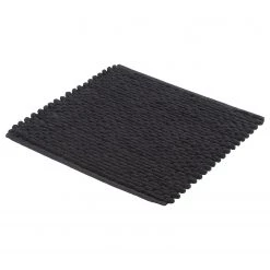 Kleine Wolke Tapis de bain Willow - Polyester / Coton - Ardoise - 60 x 60 cm