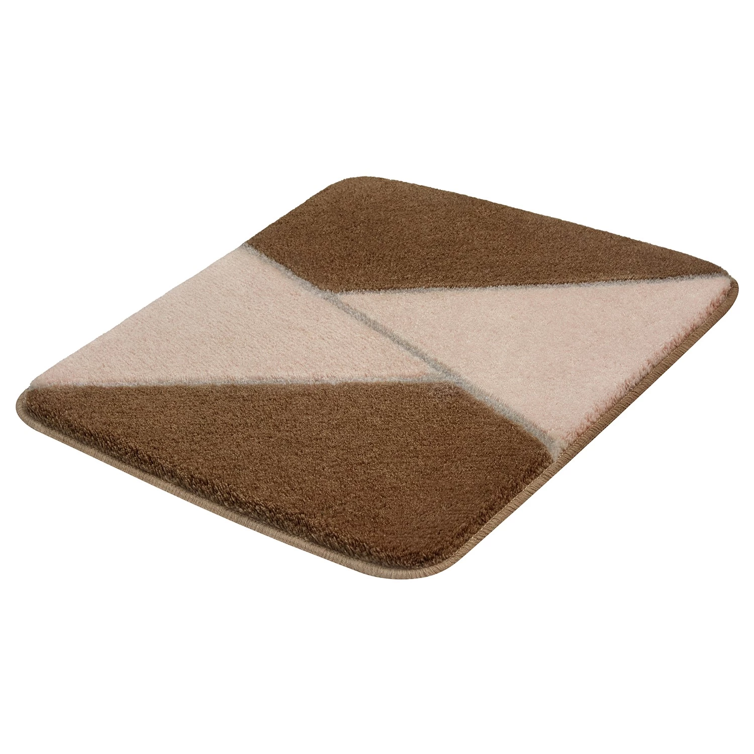 Kleine Wolke Tapis de bain Hailey II - Polyacrylique - Marron - 55 x 65 cm