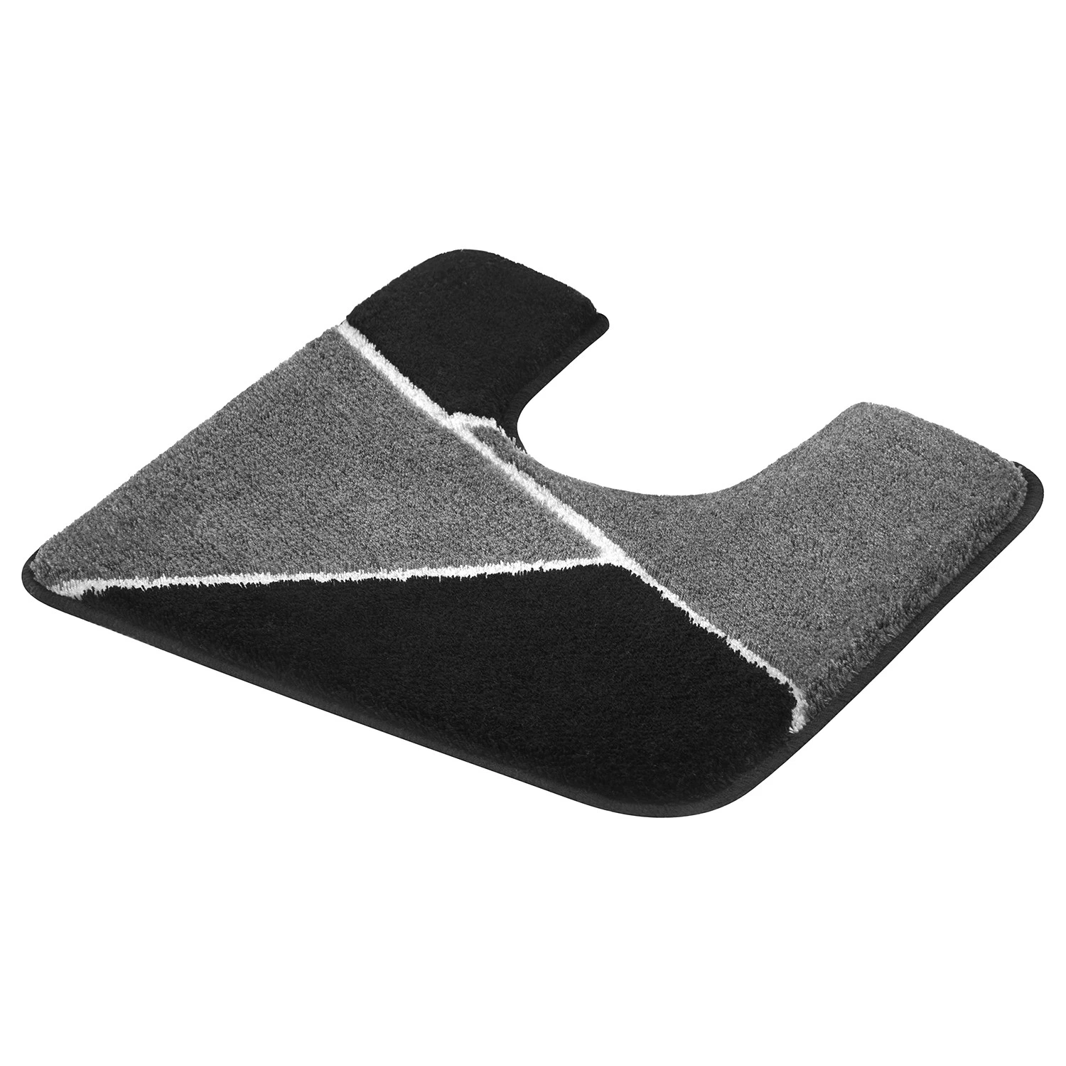 Kleine Wolke Tapis de bain Hailey I - Polyacrylique - Noir – Image 2