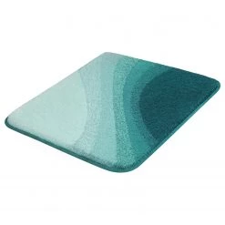 Kleine Wolke Tapis de bain Malin II - Polyacrylique - Turquoise - 55 x 65 cm
