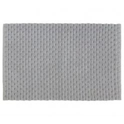 Kleine Wolke Tapis de bain Santiago - Coton - Argenté / Gris - 60 x 90 cm