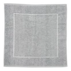 Done.® Tapis de bain Damian - Coton - Argenté - 70 x 70 cm