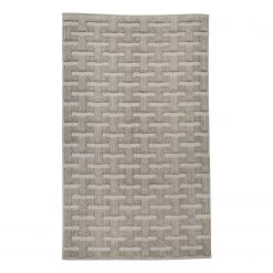 Done.® Tapis de bain Delia - Coton - Taupe - 70 x 120 cm