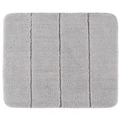 WENKO Tapis de bain Steps - Polyester - Gris lumineux