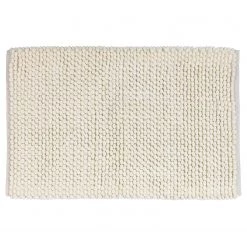 WENKO Tapis de bain Urdu - Coton / Polyester - Beige