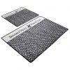 Twentyfour Tapis de bain Histo (2 éléments) - Velours - Noir / Beige