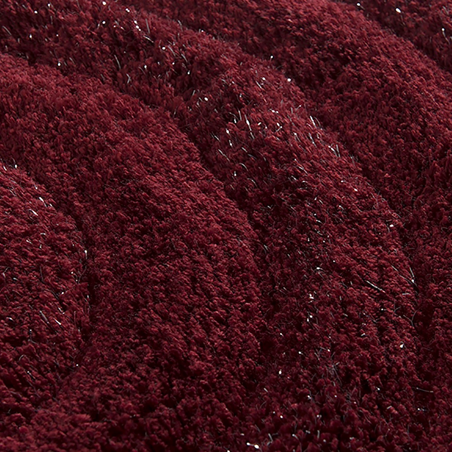 Twentyfour Tapis de bain Wave (3 éléments) - Acrylique - Rouge – Image 4