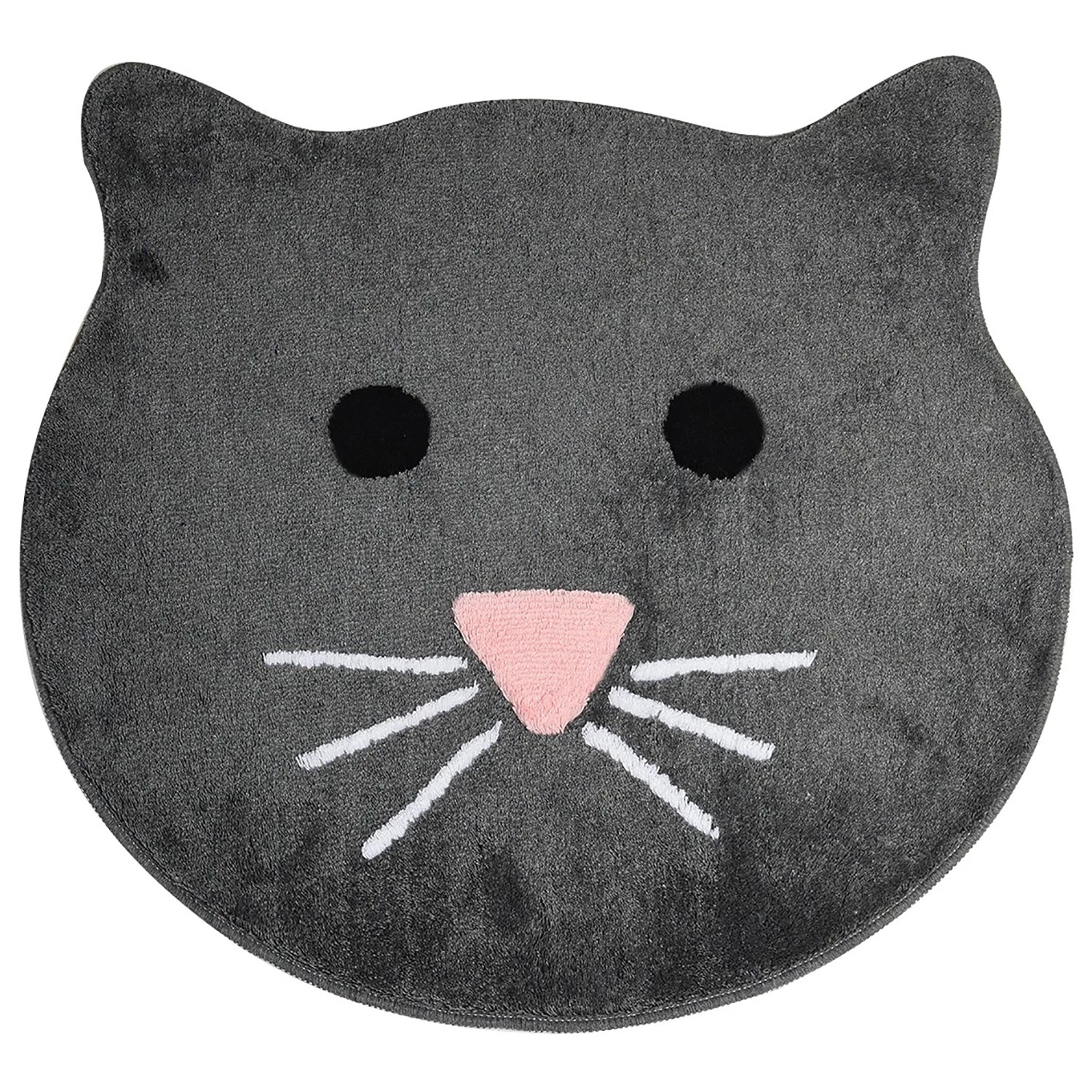 Twentyfour Tapis de bain Cat - Acrylique - Anthracite