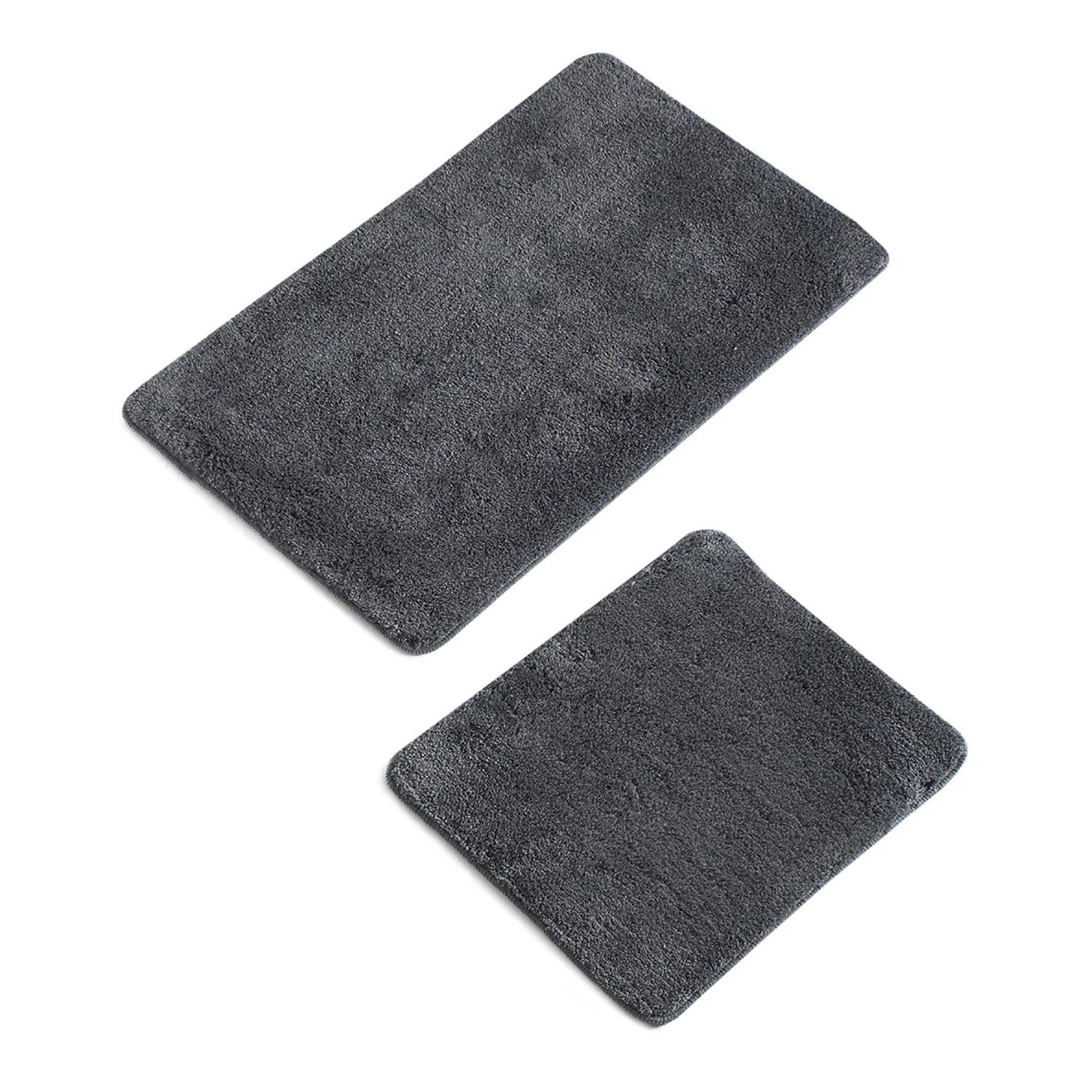 Twentyfour Tapis de bain Colors of (2 éléments) - Acrylique - Anthracite