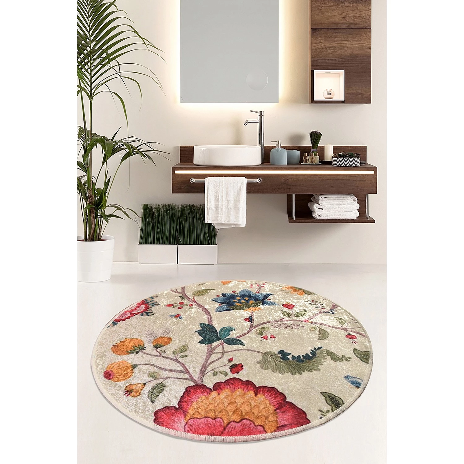 Twentyfour Tapis de bain Arya II - Micropolyamide - Multicolore – Image 2