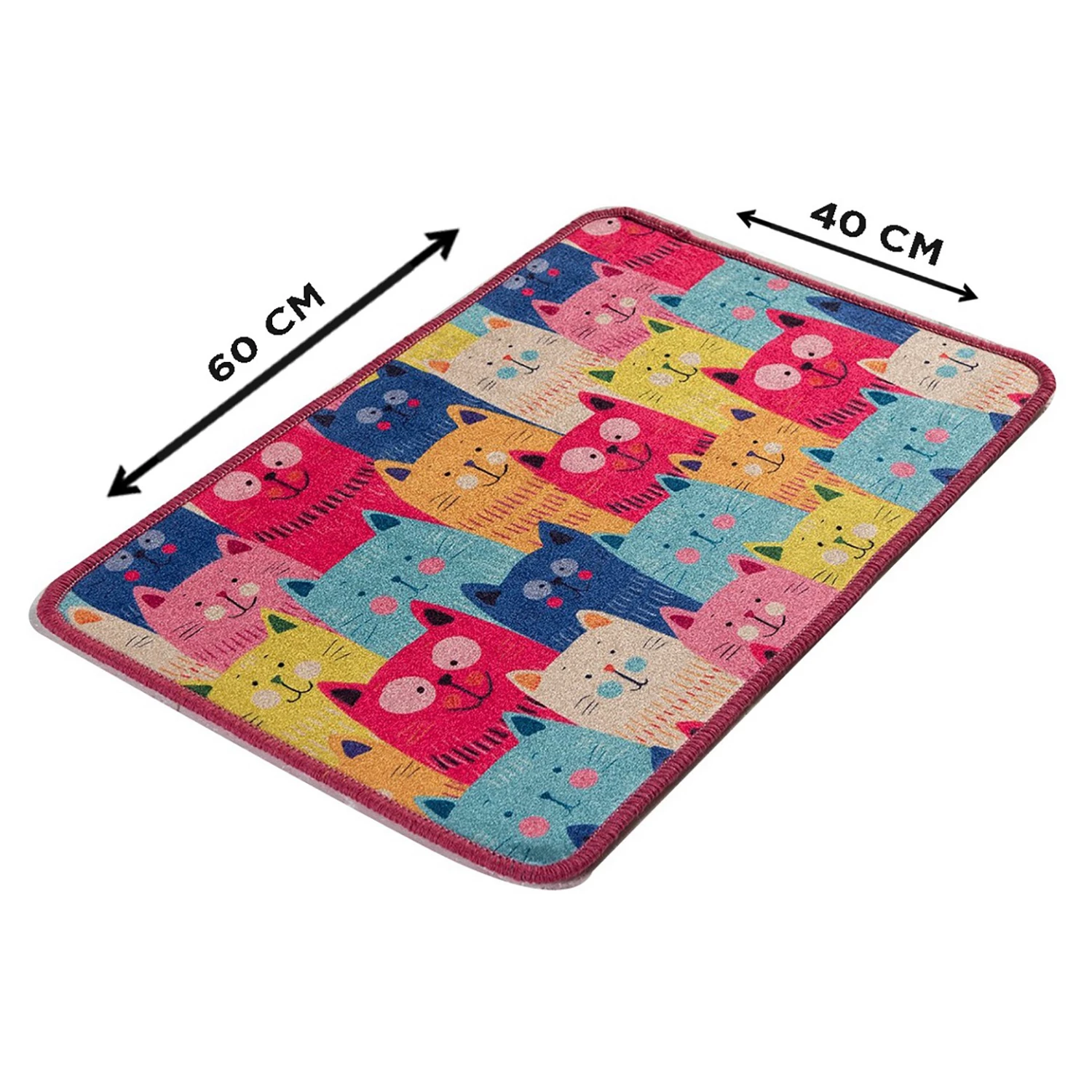 Twentyfour Tapis de bain Meow - Micropolyamide - Multicolore – Image 4