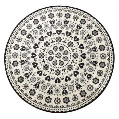 Twentyfour Tapis de bain Venice - Velours - Noir