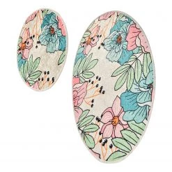 Twentyfour Tapis de bain Spring (2 éléments) - Velours - Multicolore