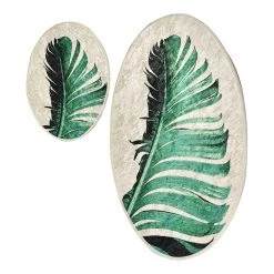 Twentyfour Tapis de bain Floret (2 éléments) - Velours - Multicolore