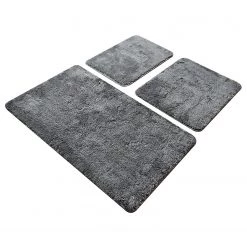 Twentyfour Tapis de bain Havai (3 éléments) - Acrylique - Anthracite