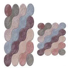 Twentyfour Tapis de bain Exhibit (2 éléments) - Polyester - Multicolore