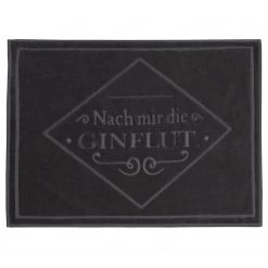 Kleine Wolke Tapis de bain Gin - Coton - Noir