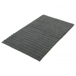 Kleine Wolke Tapis de bain Yara - Coton - Gris foncé - 100 x 60 cm