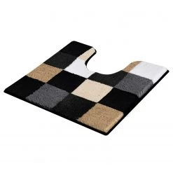 Kleine Wolke Tapis WC Caro - Tissu - Noir