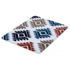 Kleine Wolke Tapis de bain Luana - Tissu - Blanc - 65 x 55 cm