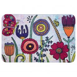WENKO Tapis de bain Full Bloom - Polyester - Multicolore