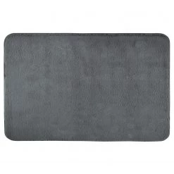 WENKO Tapis de bain Saravan - Polyester - Anthracite