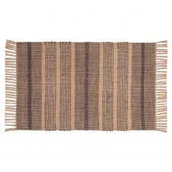 WENKO Tapis de bain Pica - Jute / Coton - Naturel