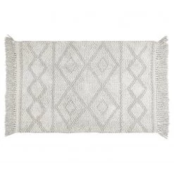 WENKO Tapis de bain Urla - Coton - Gris