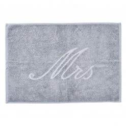 Twentyfour Tapis de bain Mrs - Ătoffe de coton - Gris clair