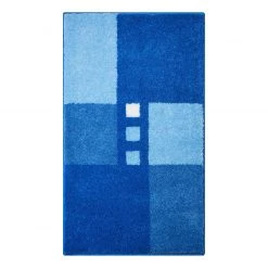 Grund Tapis de bain Merkur Quad - Tissu - Bleu